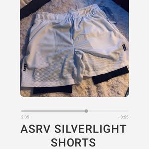 ASRV —SILVERPLUS® MESH REC SHORT - WHITE brand new NWT 48$$ medium